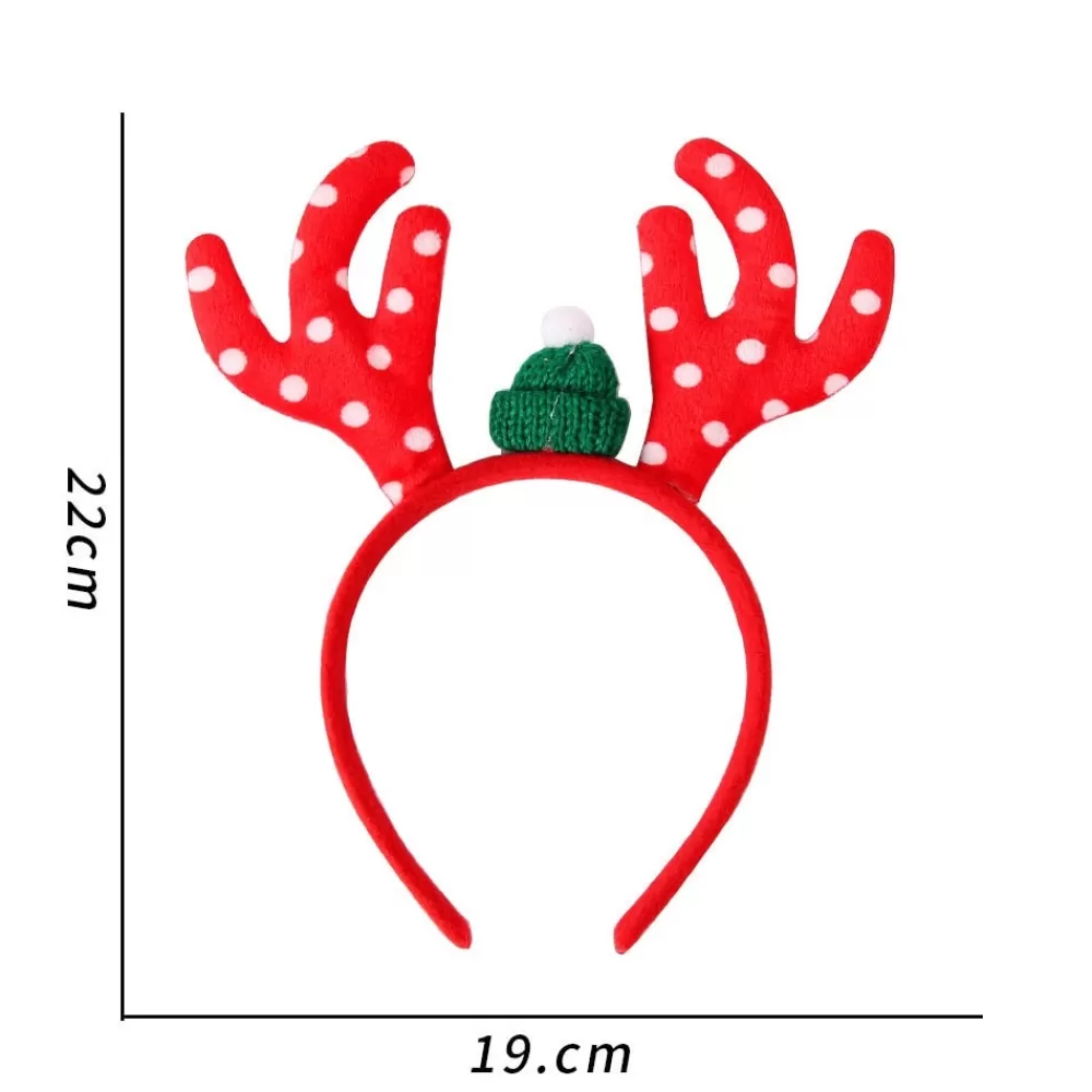 Fashion Serre-têtes De Noël Homme : Bois De Renne Rouge Serre-Têtes De Noël