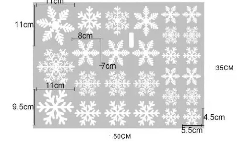 Cheap Stickers De Noël - Flocons De Neige Décorations De Noël Pas Cher | Gommettes Et Stickers De Noël