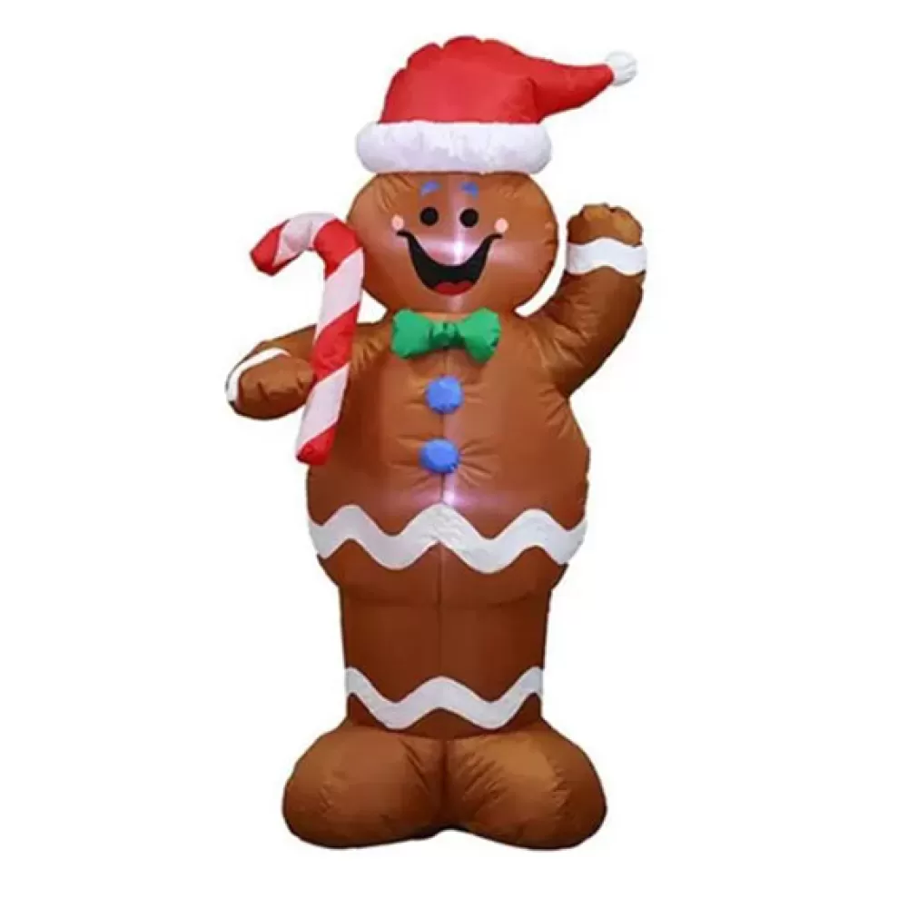 Flash Sale Structure De Noël Gonflable - Bonhomme Pain D'épices Structures Gonflables De Noël
