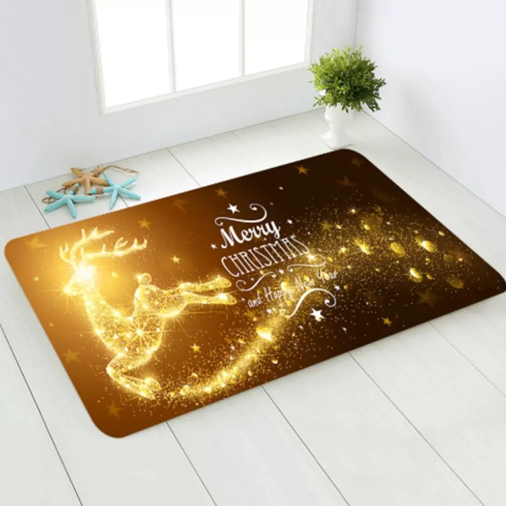 Online Tapis De Noël - Renne Illuminé Tapis De Noël