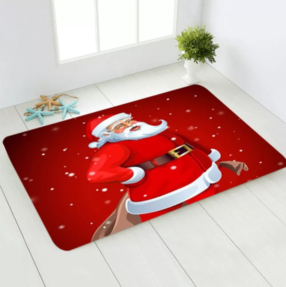 Fashion Tapis Père Noël Avec Hotte Tapis De Noël