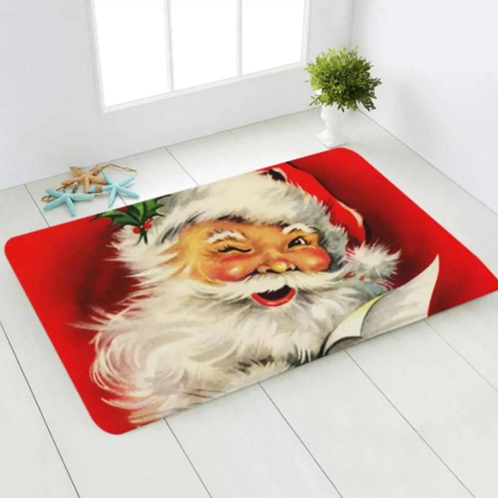 Fashion Tapis Père Noël Style Coca-Cola Tapis De Noël