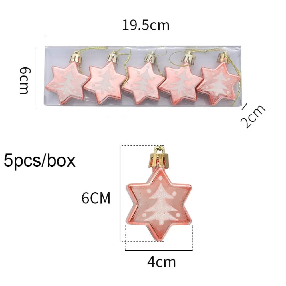 Outlet Étoile De Noël : Rose Avec Un Sapin Étoiles De Noël